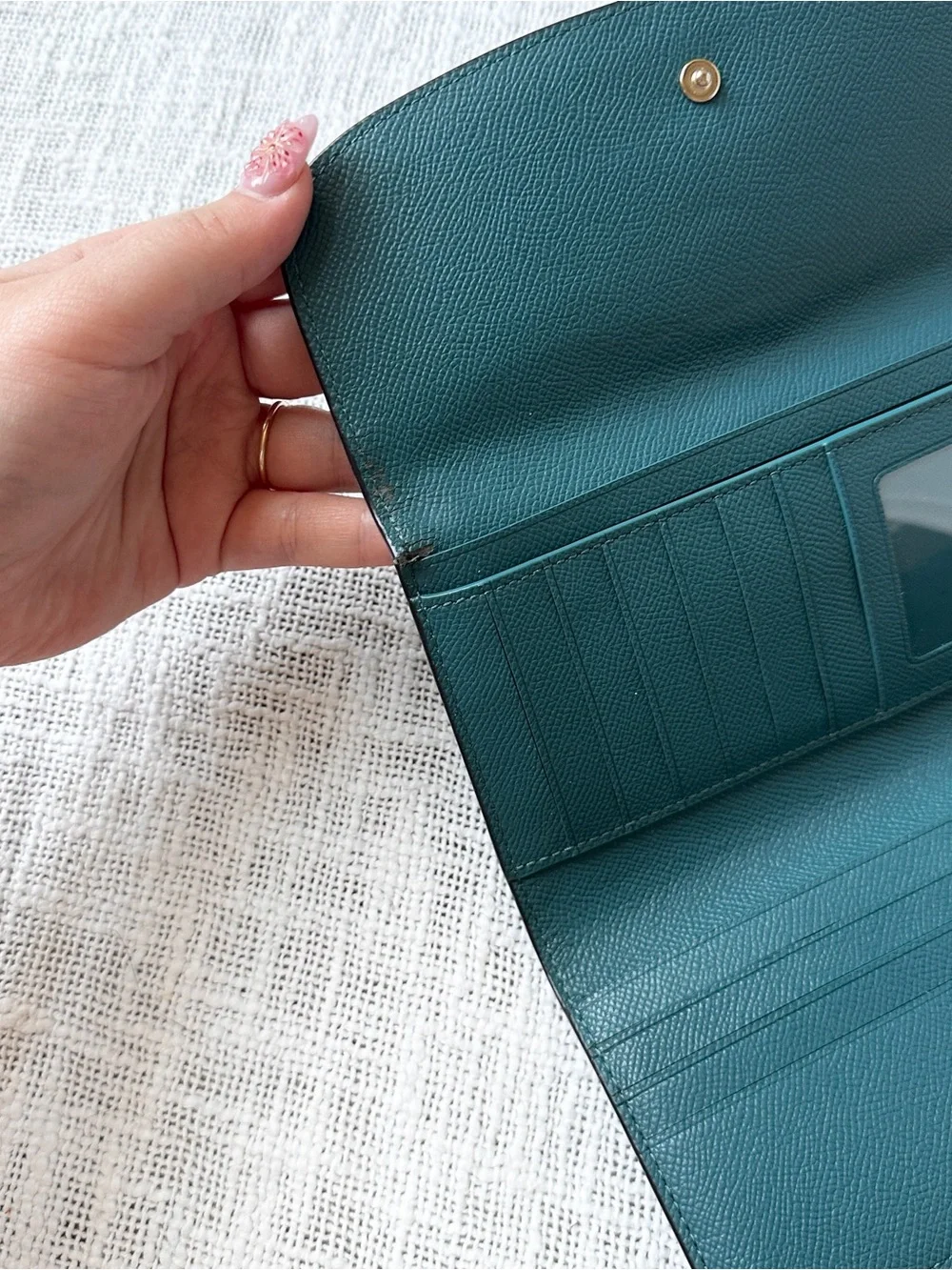Coach Teal Pebble Blake Carryall Crossbody Purse/Wallet & Dustbag Set 🦚